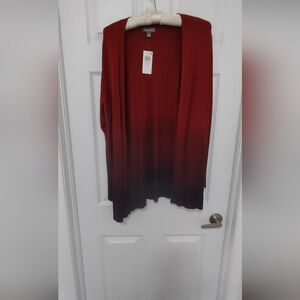 Elegant Red Ombre Women's Sweater